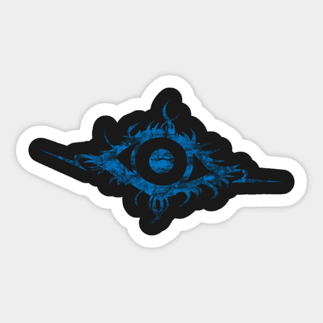 Art is in the EYE of the beholder (blue) Sticker by ReaRyuugu